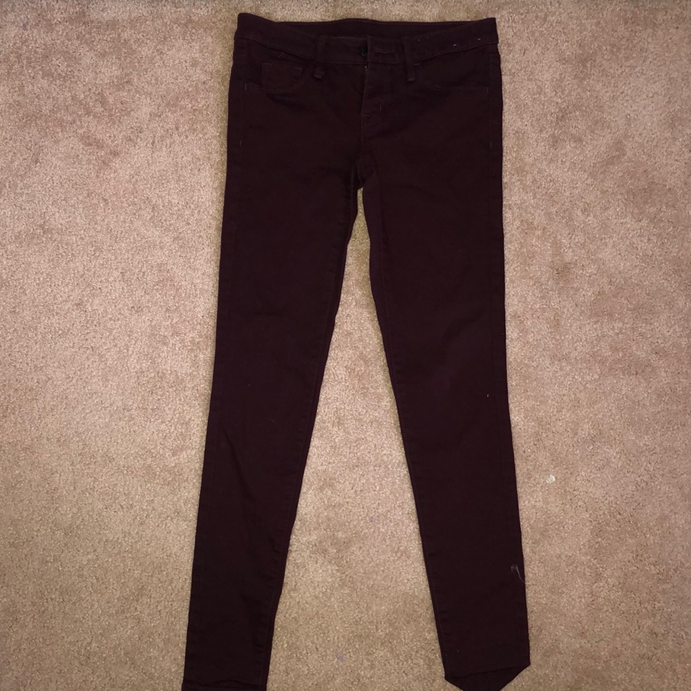 Maroon Skinny Jeans